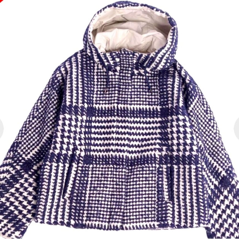 Max Mara Weekend hooded reversible jacket FLAWED broken zipper